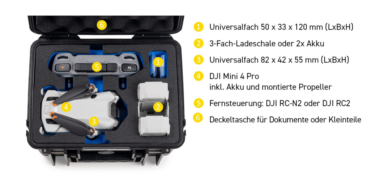 drone.case PP.66.Mini4 | Funda multiusos tipo 2000 DJI Mini 4 Pro - Imagen 6