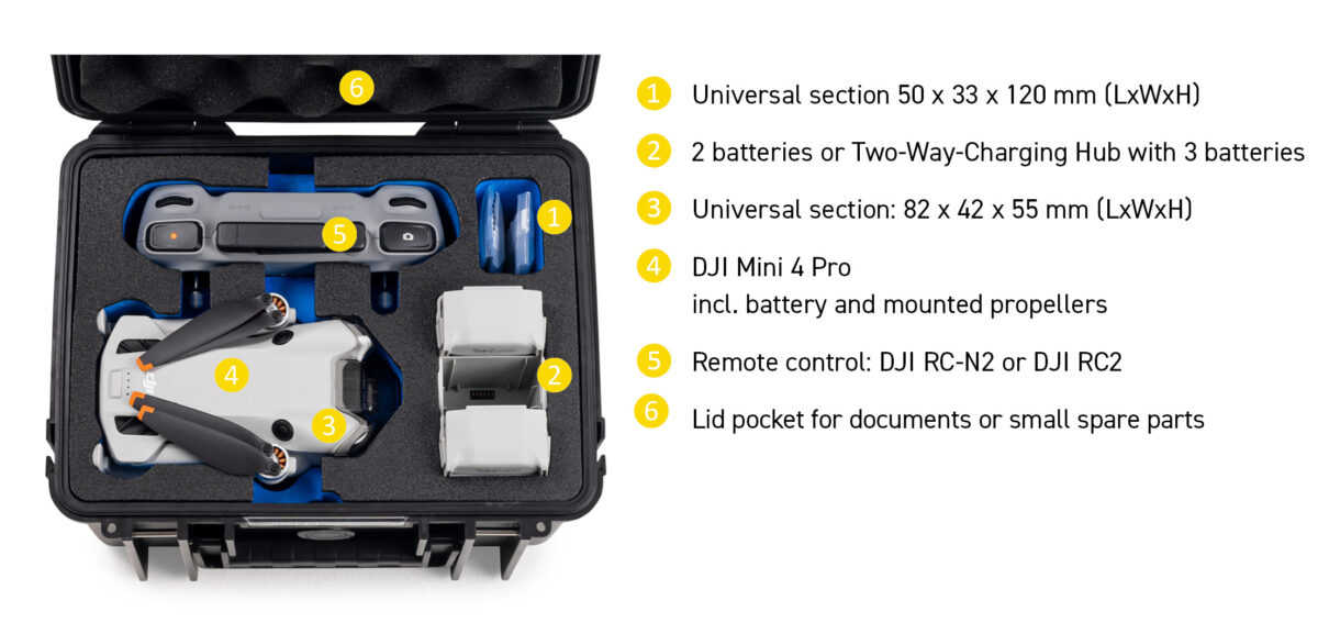 drone.case PP.66.Mini4 | Funda multiusos tipo 2000 DJI Mini 4 Pro - Imagen 5