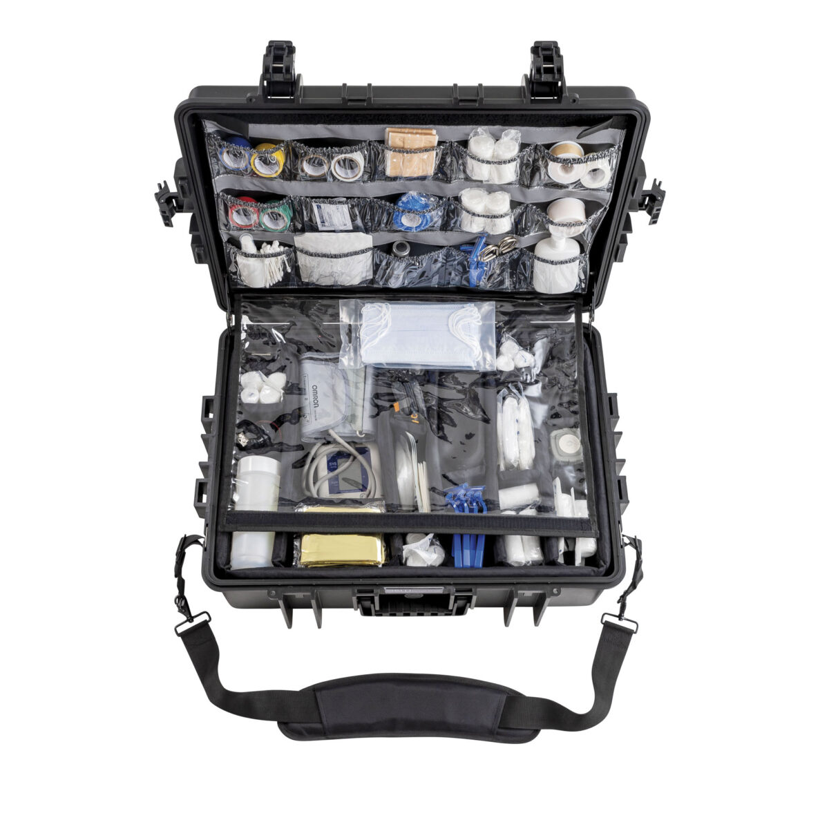 med.case PP.510.MED | Maletín multiusos en blanco y negro tipo 6500 Maletín de emergencia - Imagen 3