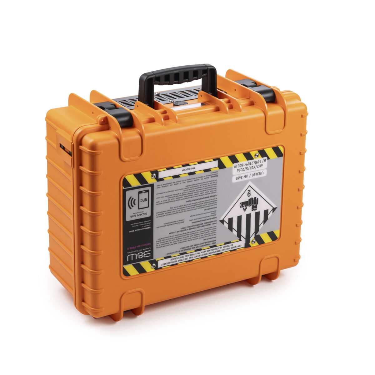 battery.case P908.8 | Maletín de transporte de baterías B&W - Almacenamiento y transporte seguros de baterías de litio