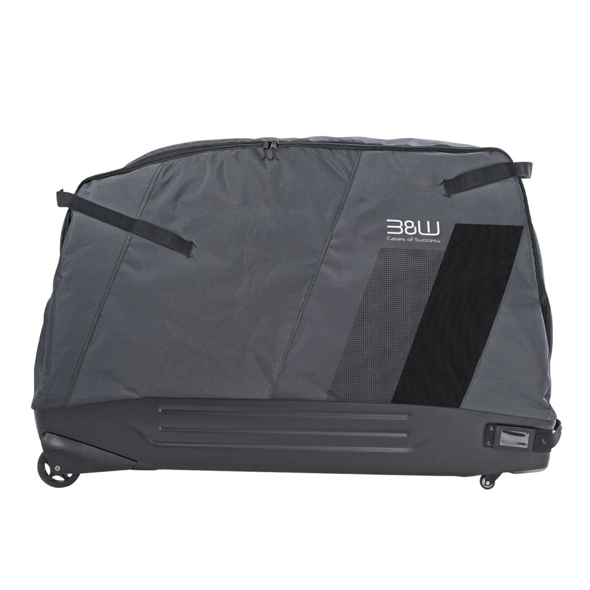 B&W International Bike Bag Hybrid 3062 – robuste Fahrradtransporttasche mit Hartschalenboden, weichen Seitenwänden und Rollen für sicheren Transport.