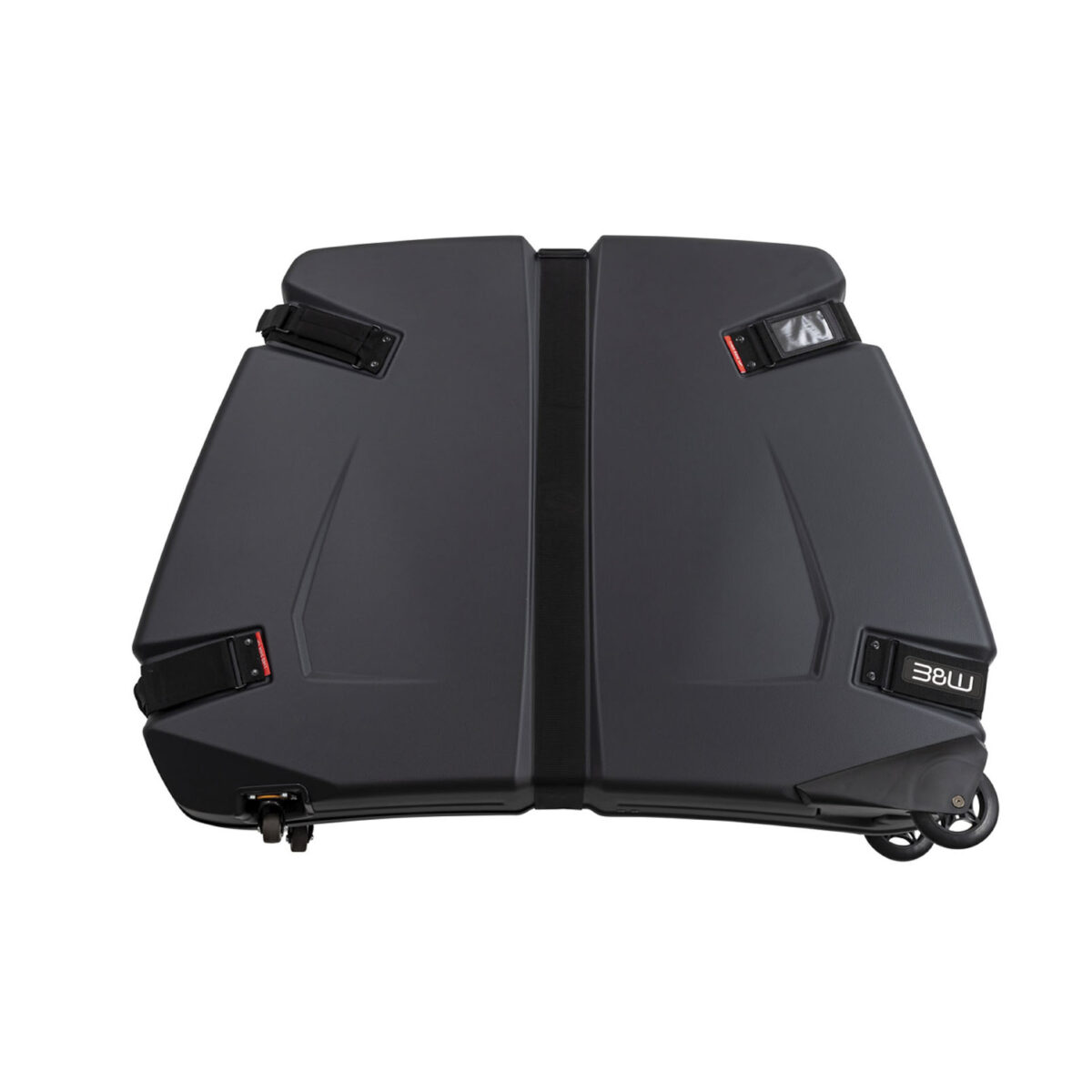 Robuster B&W International ABS 2240 Fahrradtransportkoffer Bike Box 2.0 in schwarzem Design mit verstärkten Ecken und Verschlüssen.